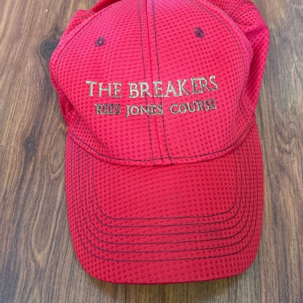 The breakers Palm Beach Rees Jones course golf baseball cap red embroidered smal